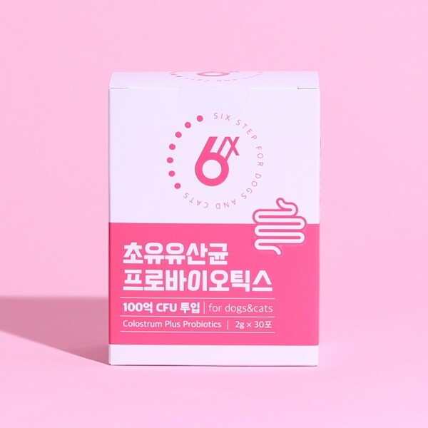 아르깡시엘,식스스텝 초유 유산균 프로바이오틱스 강아지 고양이 장 면역 영양제 60g