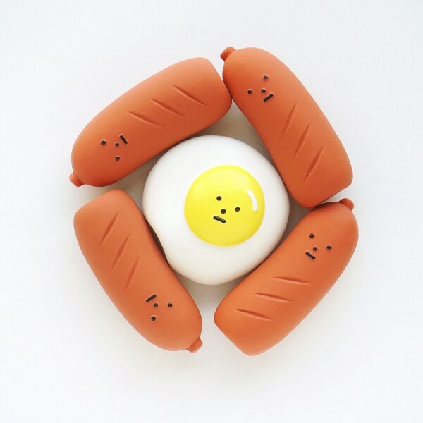 아르깡시엘,딩독 강아지 장난감 라텍스 삑삑이 소시지