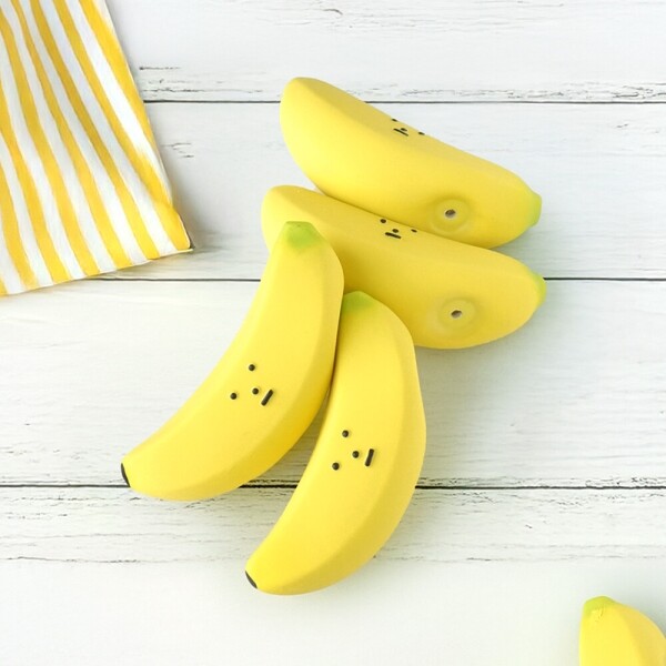 아르깡시엘,딩독 강아지 장난감 라텍스 삑삑이 바나나