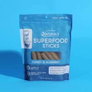 도그트릿 강아지 치석제거 껌 터키 블루베리 덴탈 스틱 283g